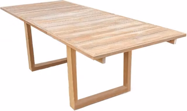 Tavolo estensibile Parker Cosma in legno di teak marrone per giardino e cucina L: 180-260 cm, P: 100 cm