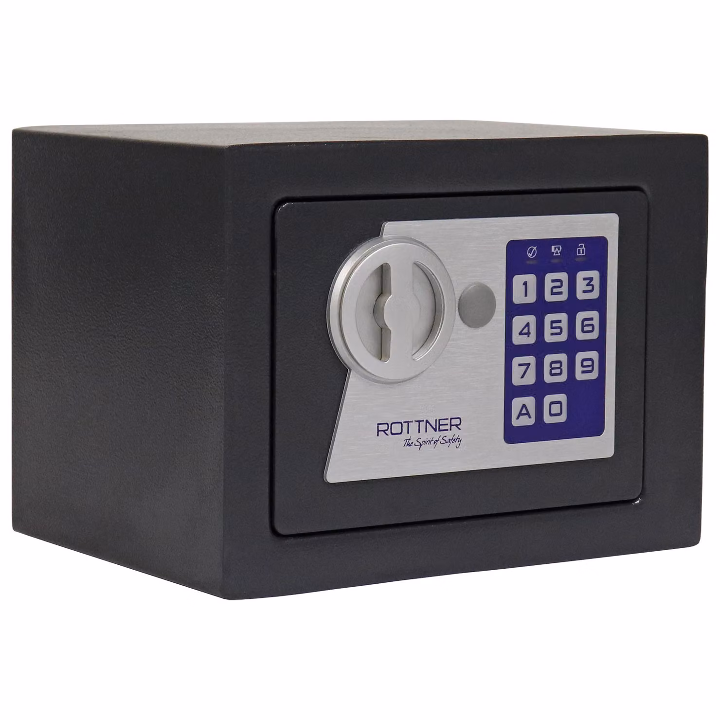 Rottner Jupiter 1 EL cassaforte elettronica per mobili antracite | Serratura elettronica | 23 x 17 x 17 cm