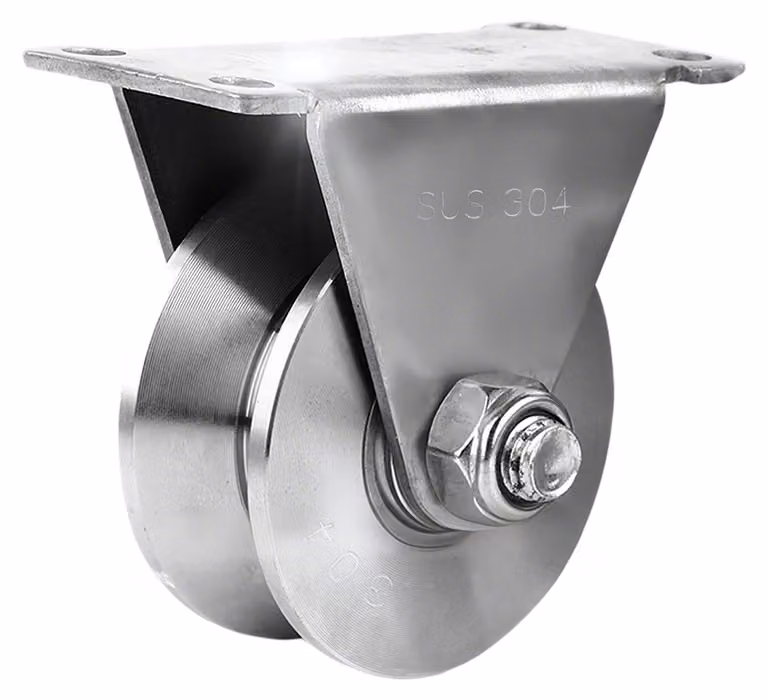 Rullo di scorrimento da 68 mm, in acciaio inossidabile 304, capacità di 800 kg, con 2 cuscinetti a sfera