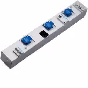 Hager ZAH019L, Da interno, IP30, Plastica, Grigio chiaro, REACH, RoHS, 3 prese CA