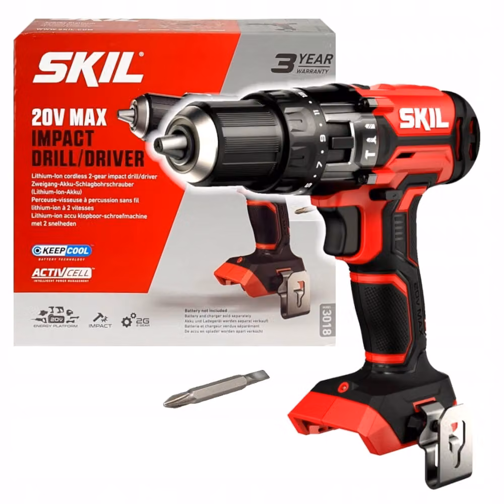 Skil Akku-Schlagbohrmaschine 3018 „20V Max“ (18V) mit Zweiganggetriebe