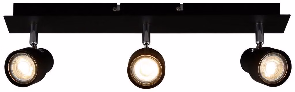 Faretto da soffitto LED Lampada da soffitto 3xGU10 incl. orientabile e girevole 5W Nero Briloner