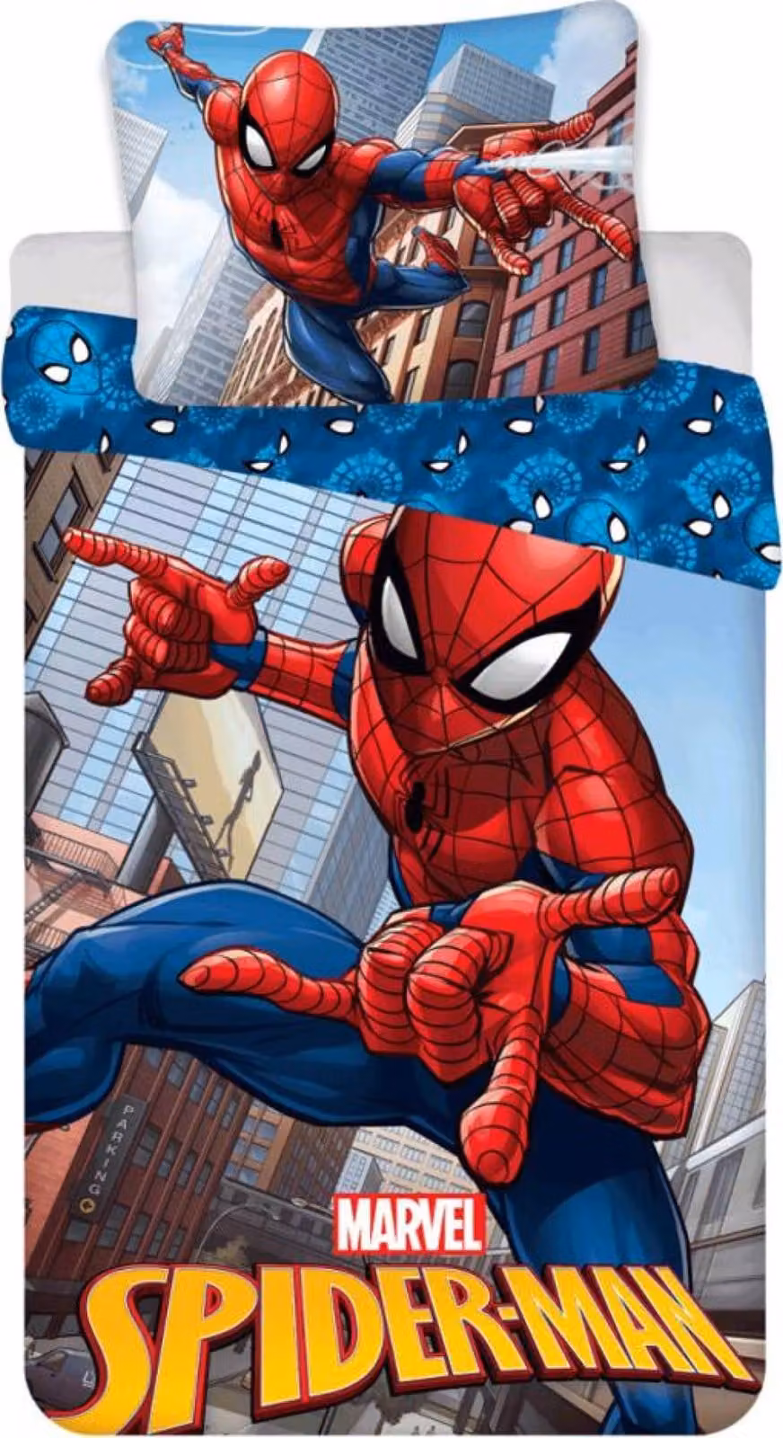 Biancheria da letto Spiderman City Glider 140×200 cm, 70×90 cm