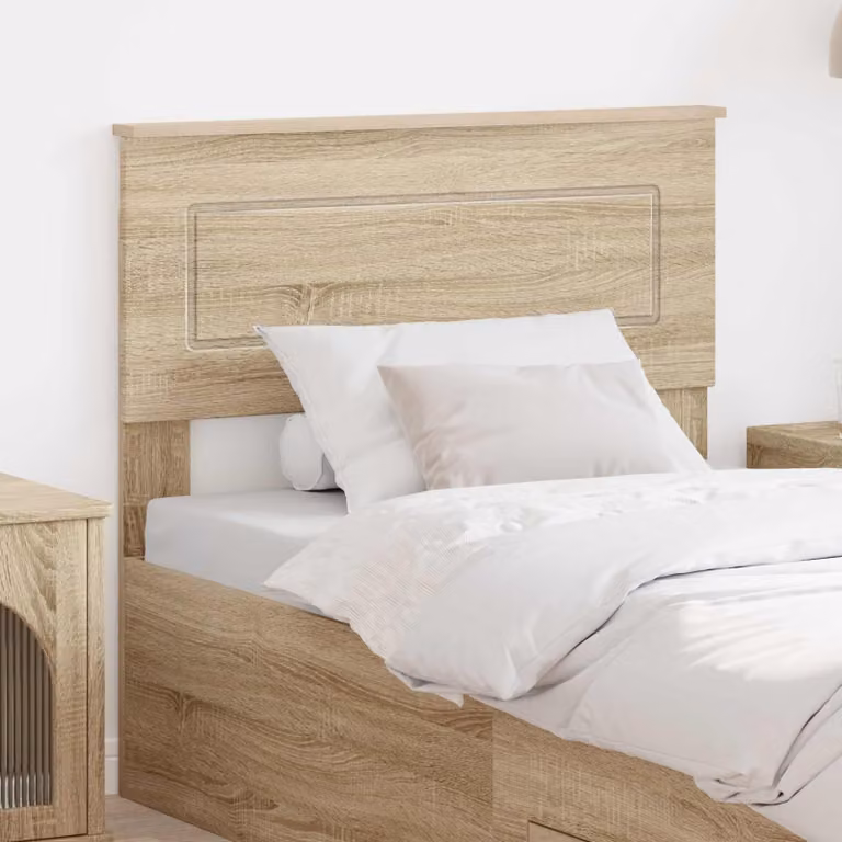 Testiera per letto moderna vidaXL in legno ingegnerizzato color rovere sonoma marrone