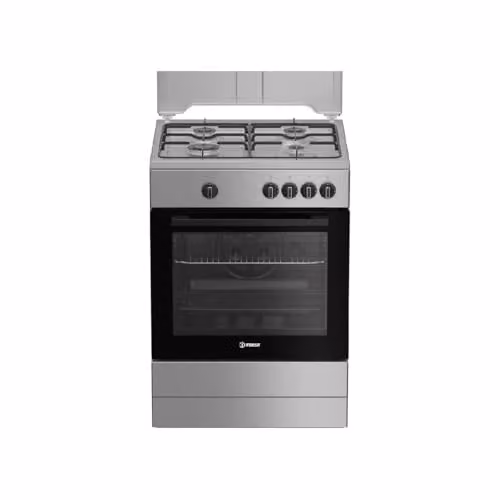 Cucina A Gas I6GGKMS 60 Cm, 4 Fuochi, Forno A Gas, 64 Litri, Click&Clean, Steam&Clean, Timer, Colore Acciaio Inox, Classe Energetica A+