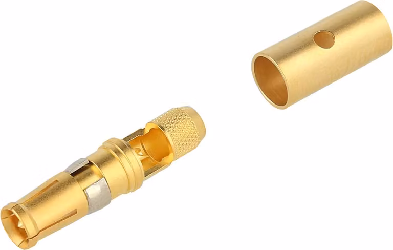 Contatto coassiale HARTING 50 Ohm Presa (F) oro, 1 pezzo Materiale lega di rame - 1 pezzo