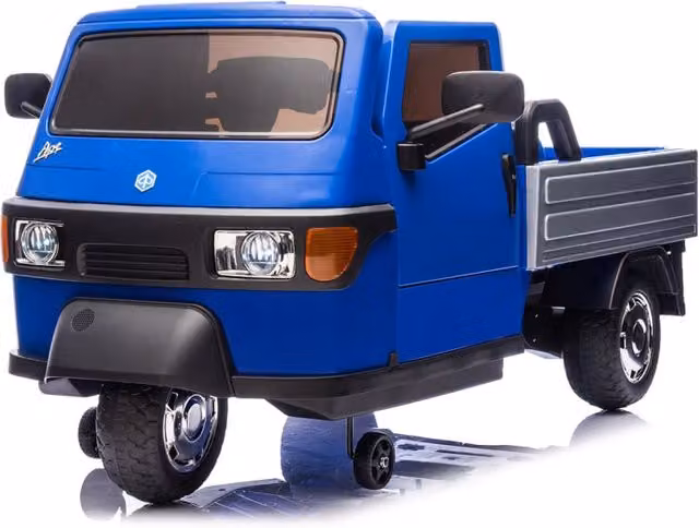 Macchina Elettrica per Bambini Licenza Piaggio Apecar 12V Blu