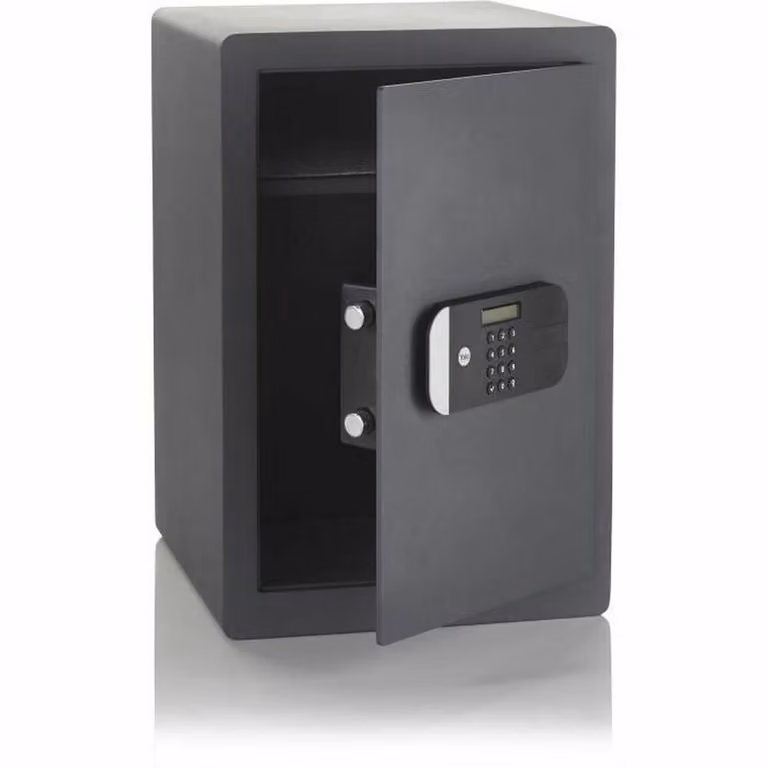 YALE High security safe with electronic lock (SKG certified). professional size H.52 x W.35 x D.36 cm (49.8 L)