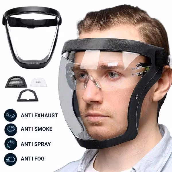 Maschera integrale a pieno facciale antiappannamento, 2 pezzi (1 + 1) - Promask