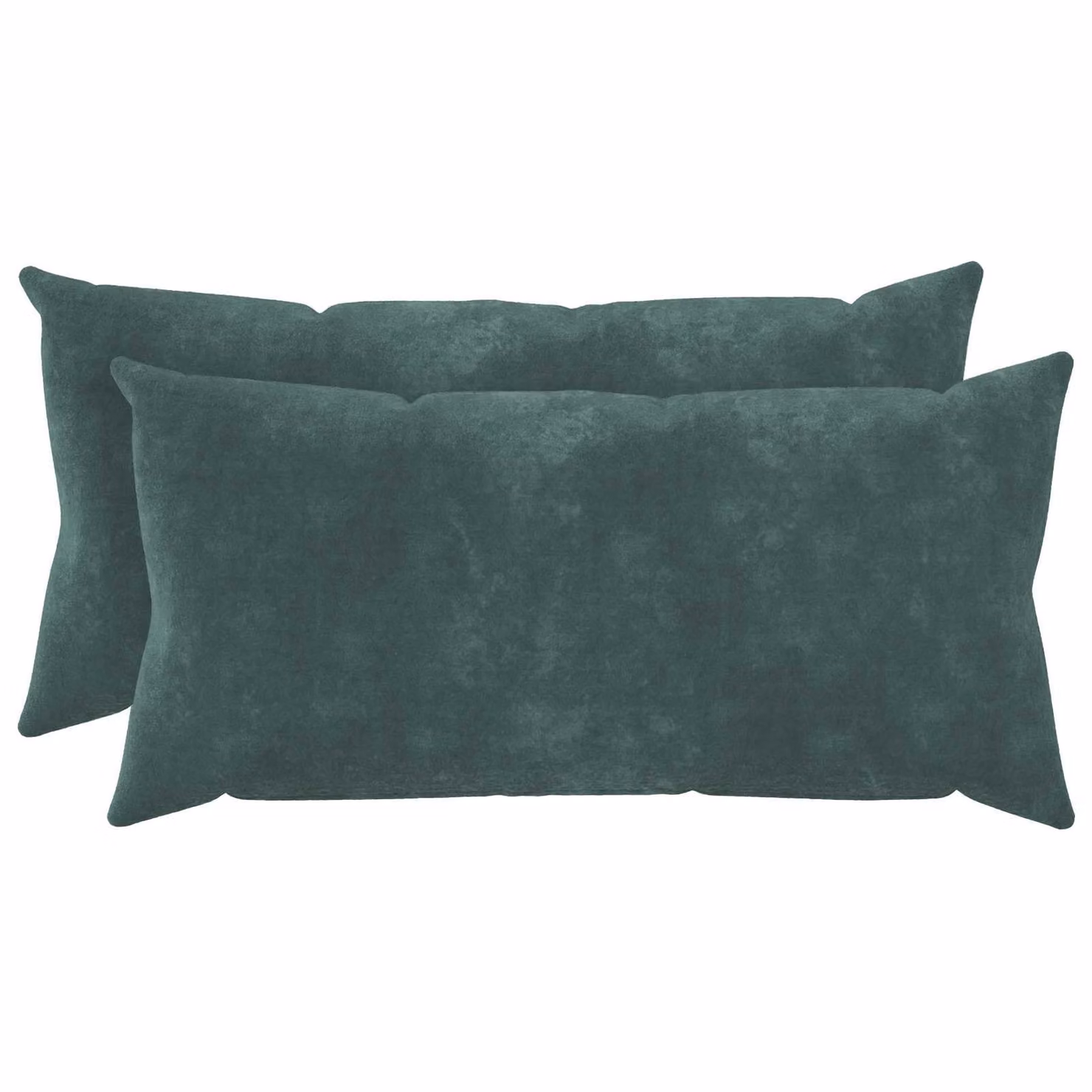 vidaXL Cuscino con cuscino HEERLEN 2 pz Blu mare Fleece in microfibra