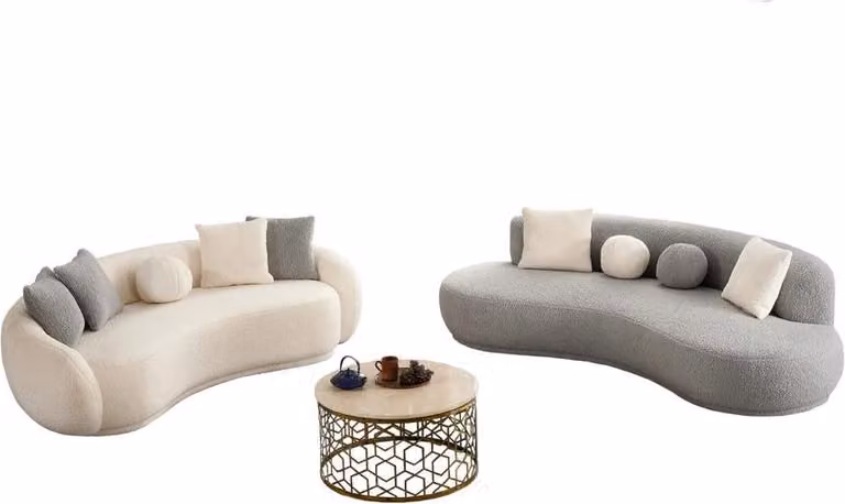 Sofas 4+3 Sofagarnitur Relax Garnitur Couches Wohnzimmer Garnitur 2tlg
