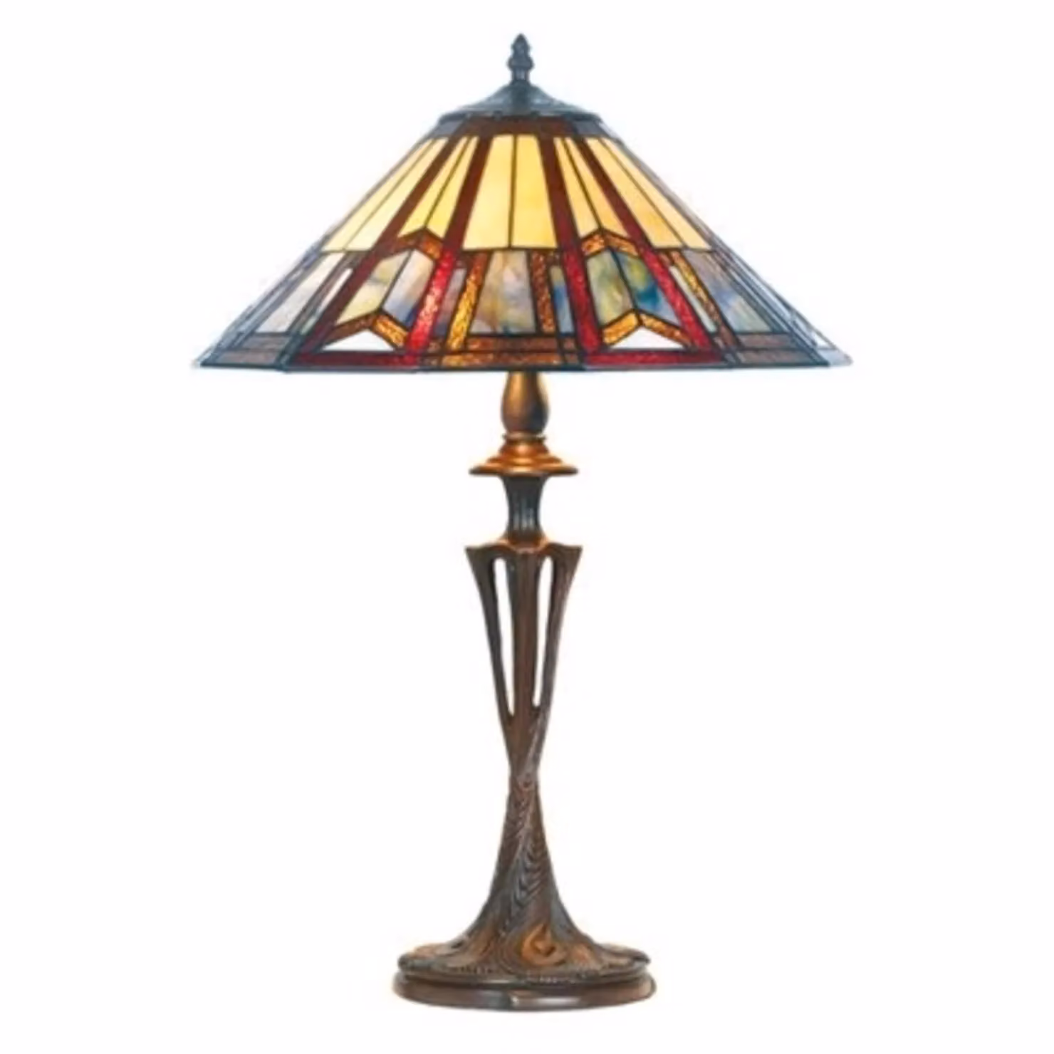 Artistar Lampada da tavolo Tiffany Lillie, Multicolore, Soggiorno / Sala da pranzo, Plastica, Tiffany, Lampada da tavolo