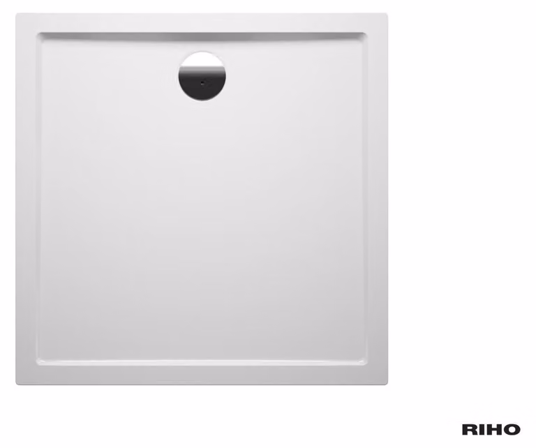 RIHO Sion receveurs de douche rectangulaires, écoulement 90mm, sans pieds ni tablier, blanc brillant, D003006005, D003006005