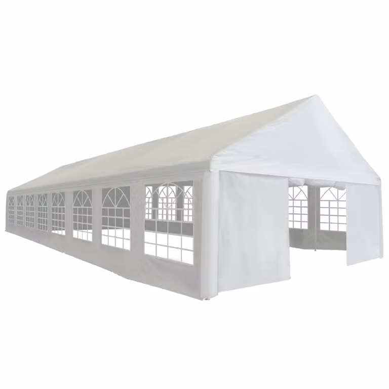 Tenda per feste PE 6x16 m bianco
