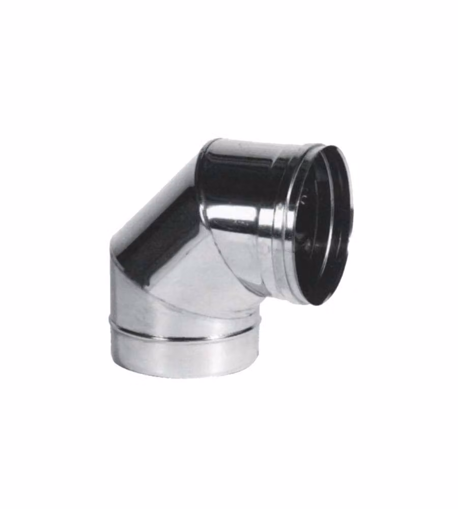 Gomito Inox Settori 90° 8 cm Maral