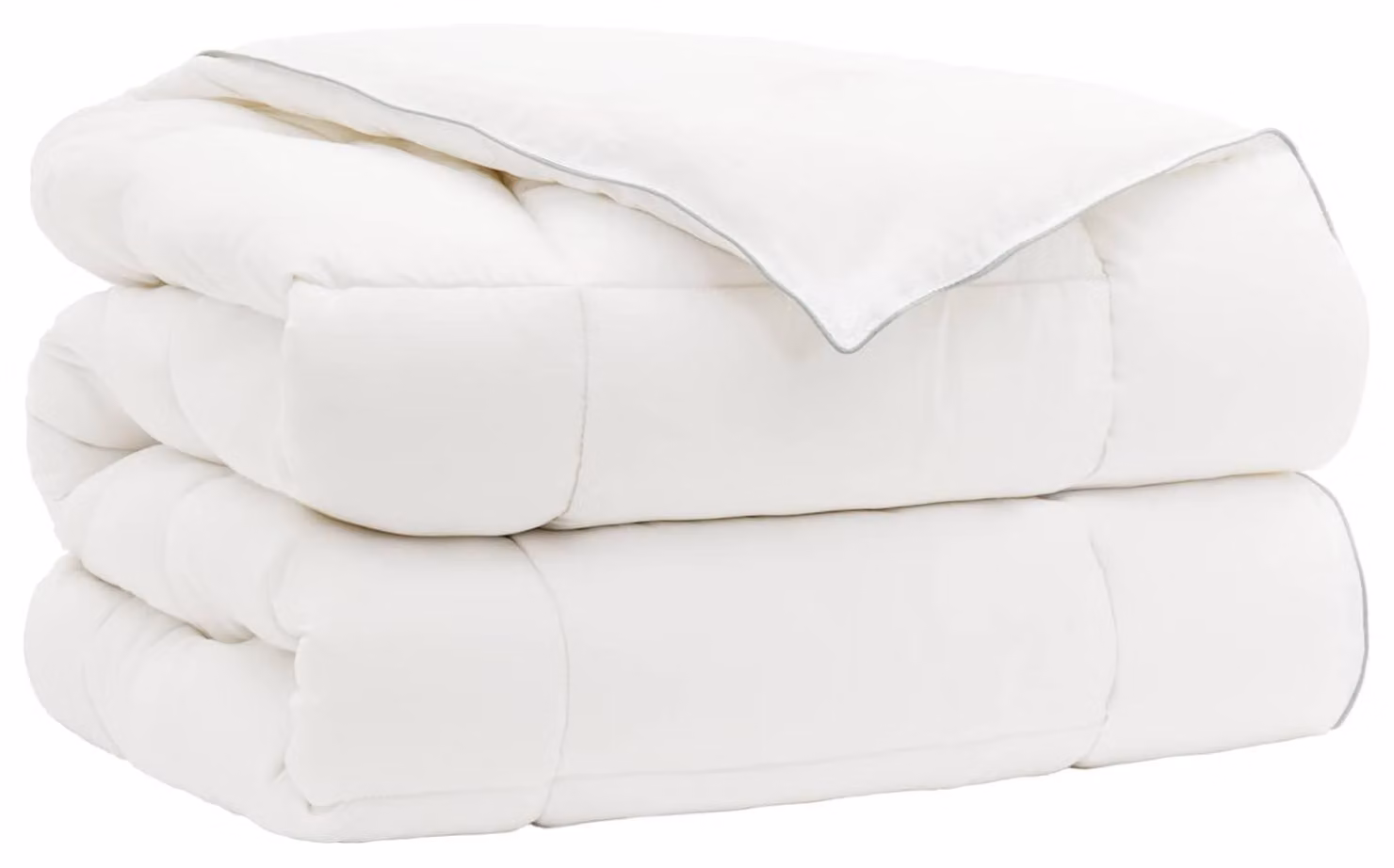 Copertura per letto TRIER, 220x260 cm, adatta a tutte le stagioni, 350 GSM, colore bianco