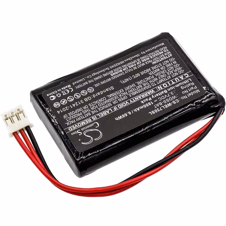 TECHTEK Batteria compatibile con [Vernier] Wireless Dynamics Sensor System sostituisce WDSS-BAT