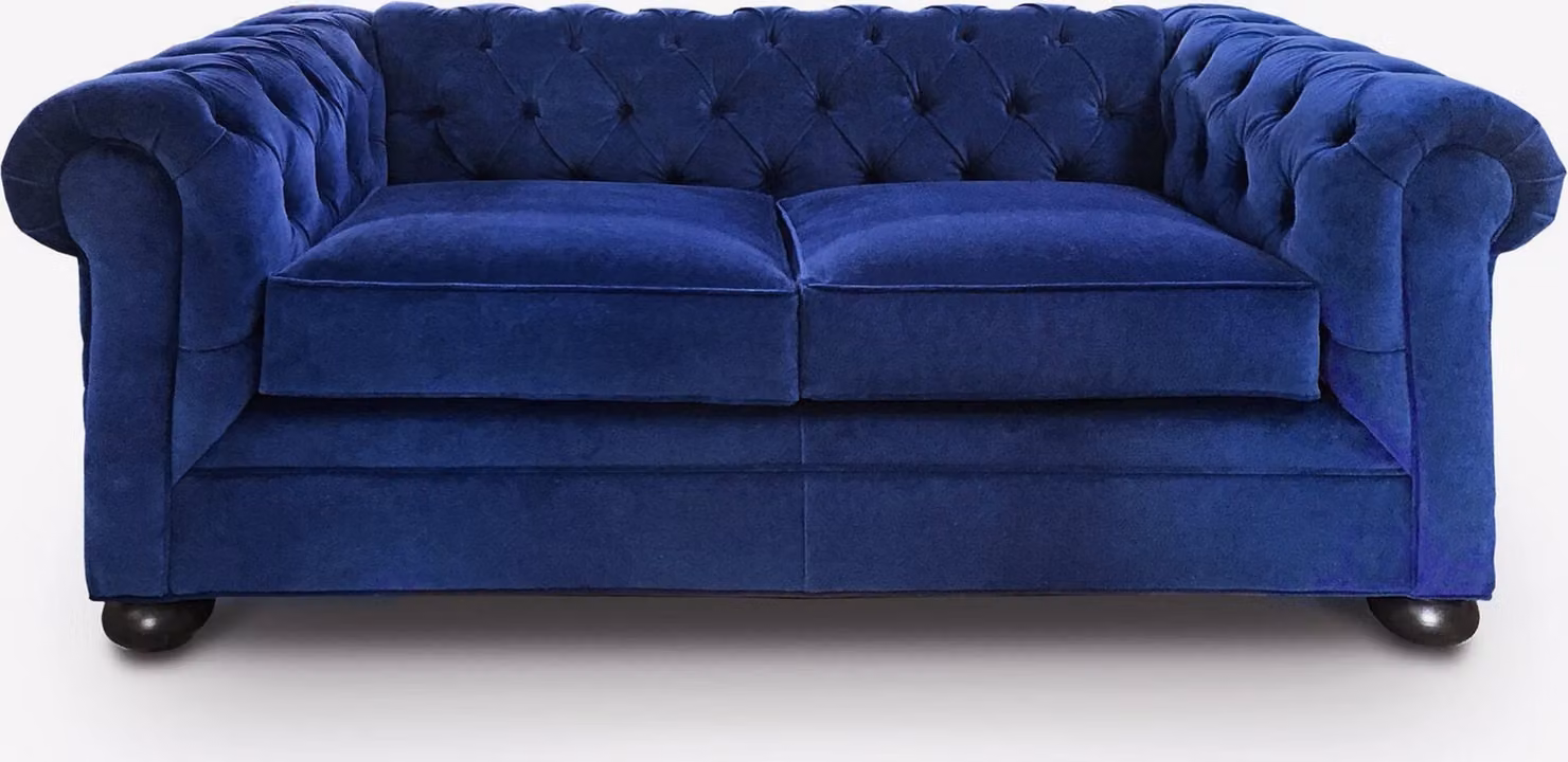 Chesterfield Luxus Sofa Couch Polster Sitz Leder Garnitur 2+1 Sitzer Couchen
