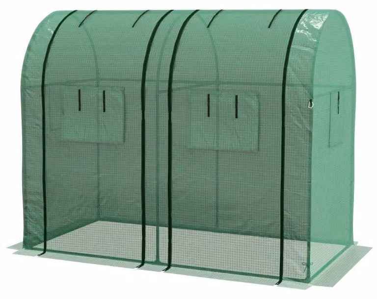 Mini serra con due scomparti – Serra per coltivazione | Colore: Verde | Dimensioni: 185x94x150 cm