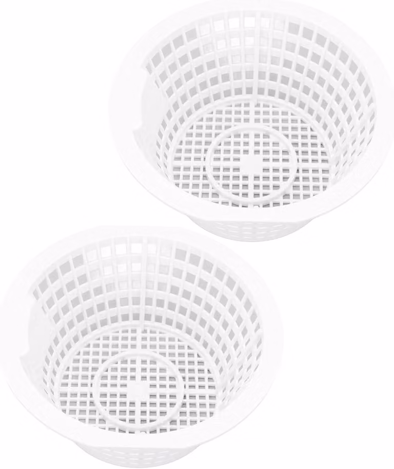 Reti per skimmer, 2 pezzi - Realizzate in plastica resistente - Adatte per piscine/spa - Dimensioni 15,7 x 15 x 7 cm - Resistenti all'usura - Leggere, 130 grammi - Reti per piscina