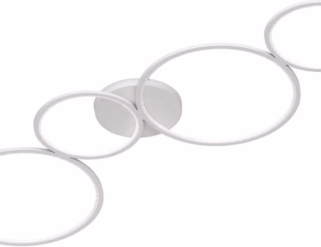 Plafoniera LED Rondo Trio Leuchten, colore bianco, Ø 95 cm, luce bianco caldo, 3300 lumen, IP20