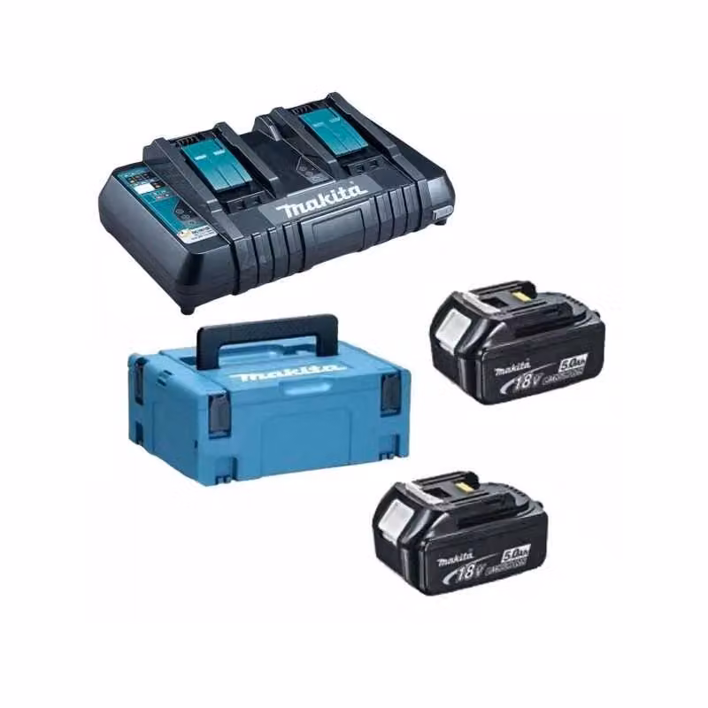 Kit Caricabatteria e 2 Batterie Makita Nero con USB-C – 2