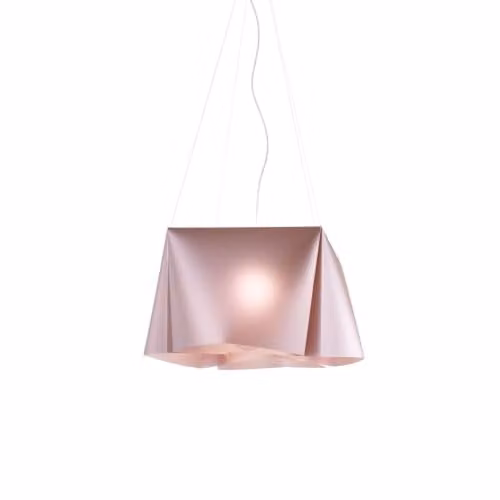 Lampadario Moderno Polilux ® Pink Metal E Metallo Cromo 3 Luci E27