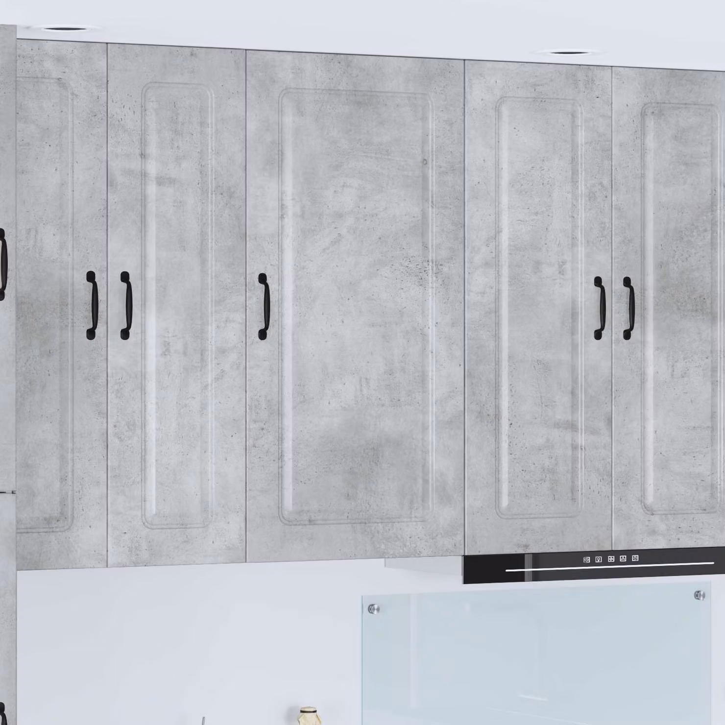 vidaXL Pannello per lavastoviglie Kalmar Grigio cemento L 50 cm, P 31 cm, H 100 cm