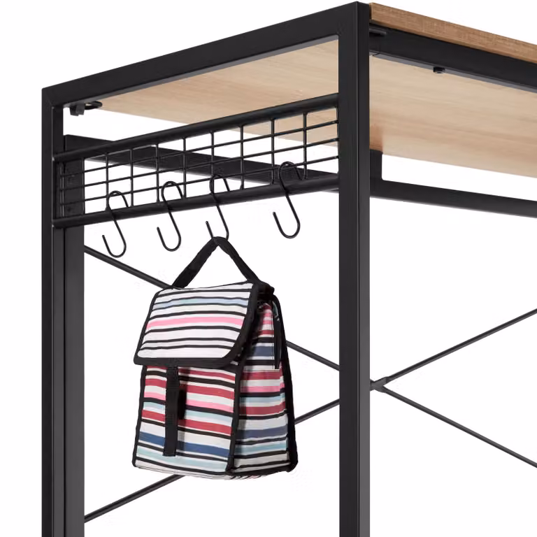Scrivania pieghevole TecTake in stile industriale con piano in rovere e finitura opaca, L: 102 cm, P: 51 cm, H: 77 cm