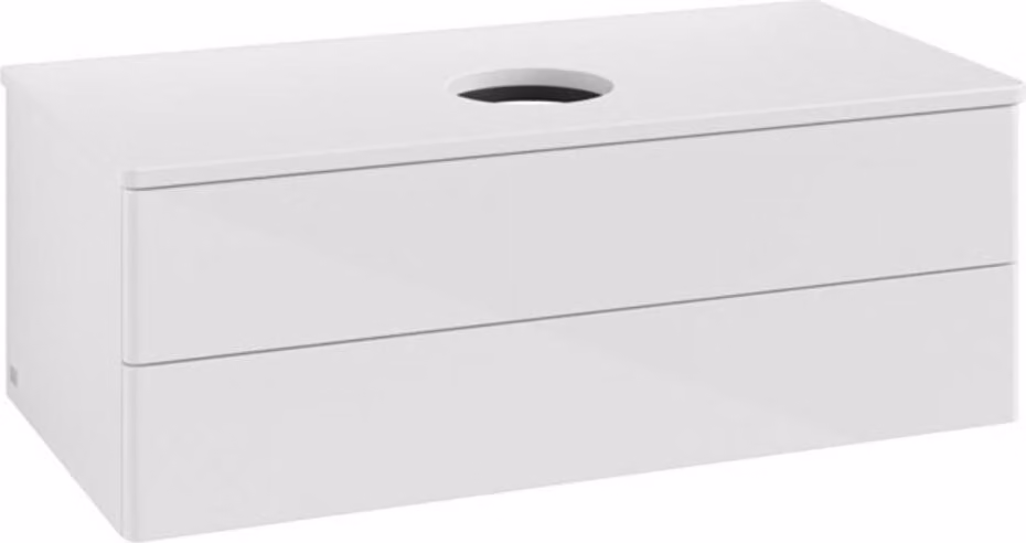 V&B Mobiletto senza struttura frontale - illuminazione Antao 100x36x50cm, WBP colore Lac, glo wh. Lac