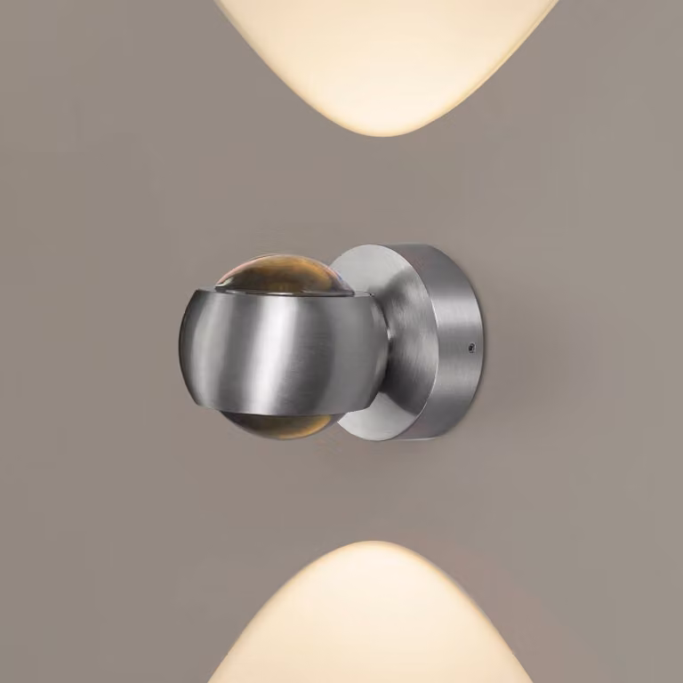 LCD Applique da esterni a LED 5171, dimmerabile, Alluminio / Grigio / Zincato, Alluminio, Moderno, Applique LED da esterni