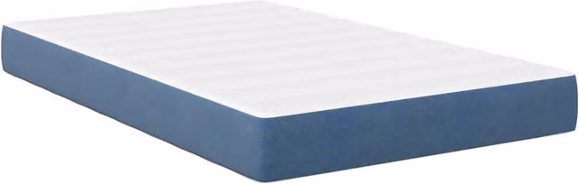 Letto matrimoniale | Letto per adulti | Materasso da Letto con materasso Blu 120 x 200 cm Tessuto