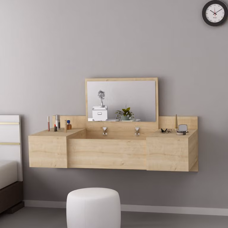 Skye Decor, Zakkum- Zakkum ARN, Saphireich, tavolini, 33x100x39,1 cm, 100% pannello di particelle rivestito in melamina