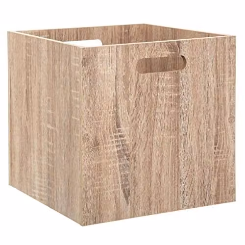 5 five simply smart 5five - Contenitore a cubo Mix'N'Modul, effetto rovere, 31 x 31 x 31 cm - Per mobili modulari, cestini e casse