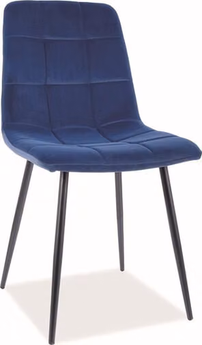 Set di sedie da pranzo Mila blu navy set di 6 sedie da cucina