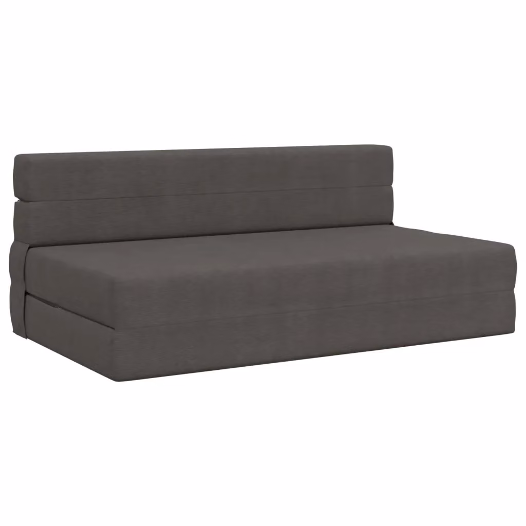 Divano Letto Pieghevole Moderno vidaXL in Tessuto Grigio L: 152 cm, P: 86,5 cm, H: 60 cm – 2