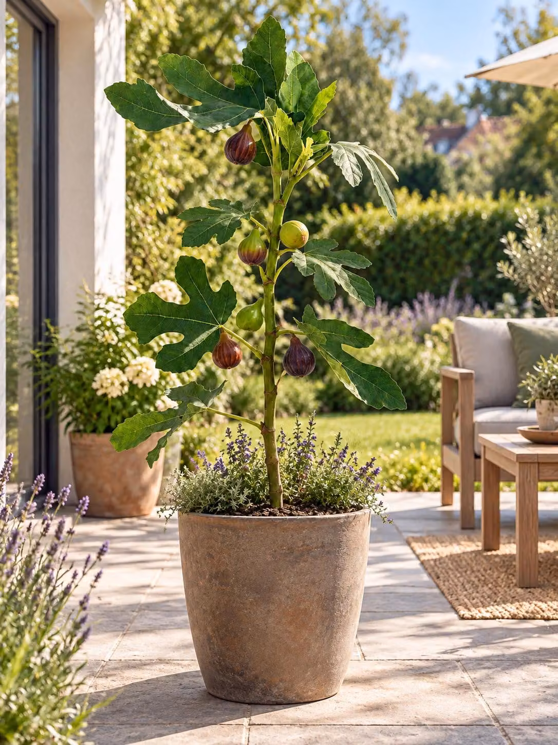 Feigenbaum 'Brown Turkey', circa 30 cm – Ficus carica, fico vero, ideale per giardino, terrazzo e balcone