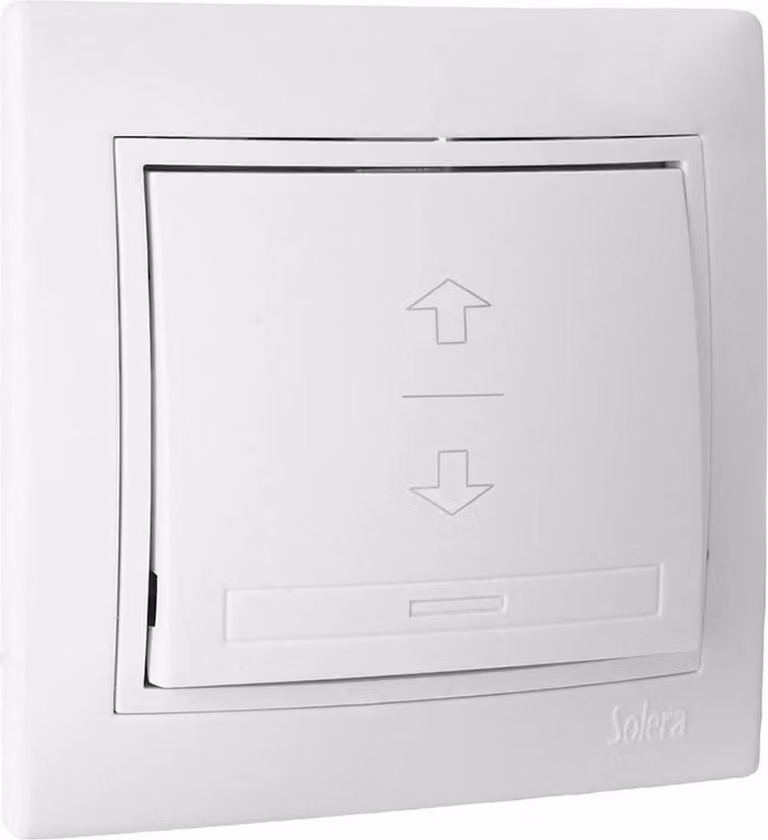 Solera Iinterruptor Persiana 10A 25V Blanco Con Marco S.europa
