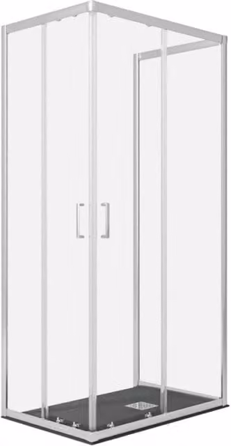 Box doccia 3 lati trasparente 195 6mm matias, misura 90x110x90