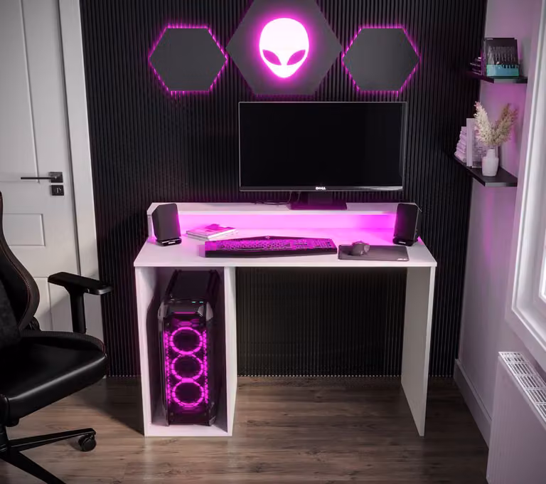 Tavolo per PC LAMAR 2 - bianco