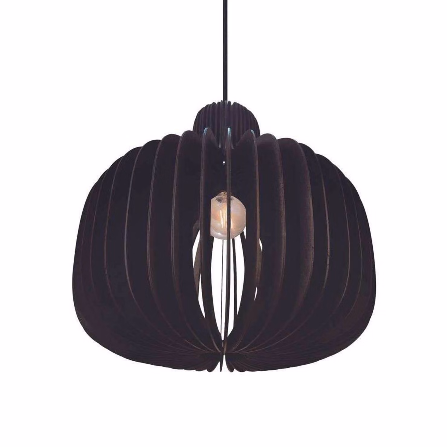 Nordlux Lampada a sospensione Hazo, dimmerabile, Soggiorno / Sala da pranzo, Legno, Scandinavo, Lampada a sospensione