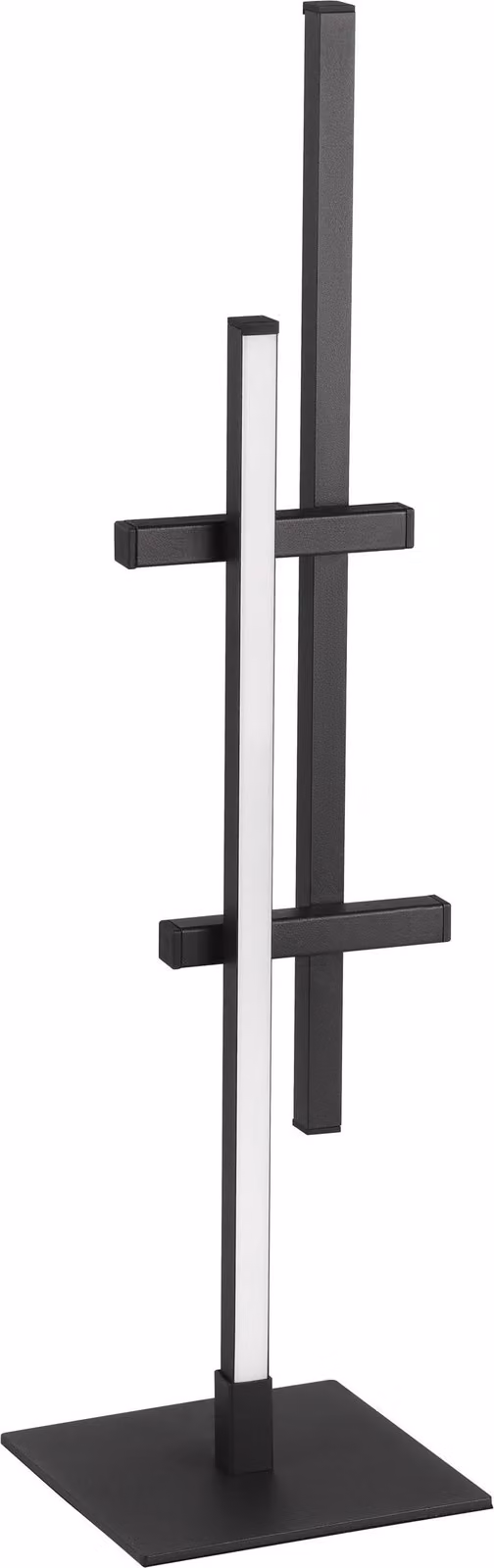 Lampada da tavolo LED EGLO Trepiliano, lampada da comodino a forma di cilindro, design moderno, ideale per tavoli o davanzali, realizzata in metallo nero, luce bianco caldo, altezza 47 cm