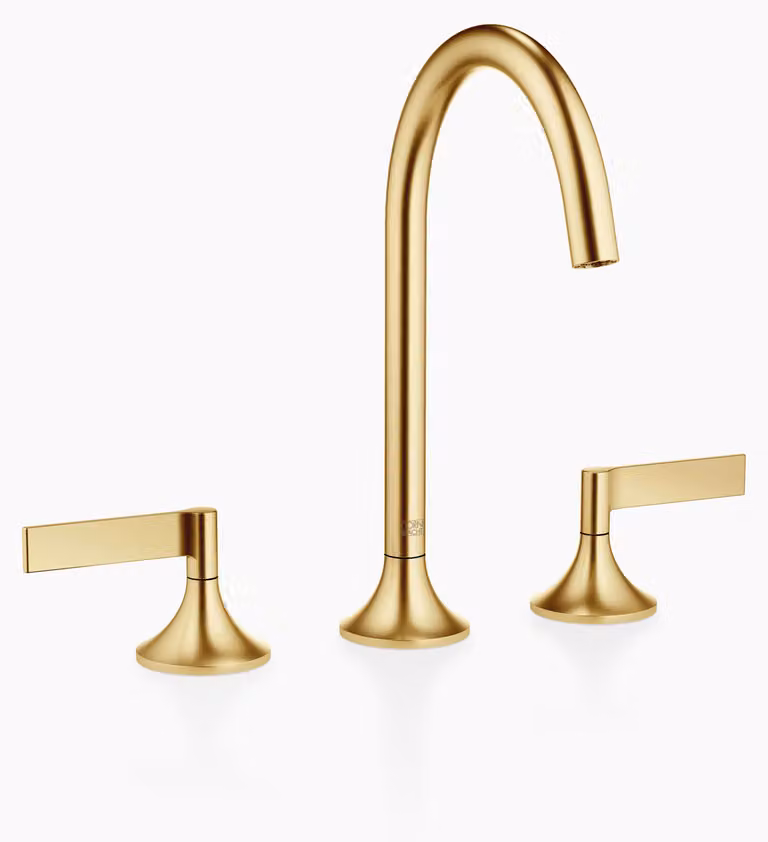 Dornbracht VAIA Mélangeur de lavabo à trois trous avec vidage, poignée à levier, saillie 168mm, 20713819-28, 20713819-28