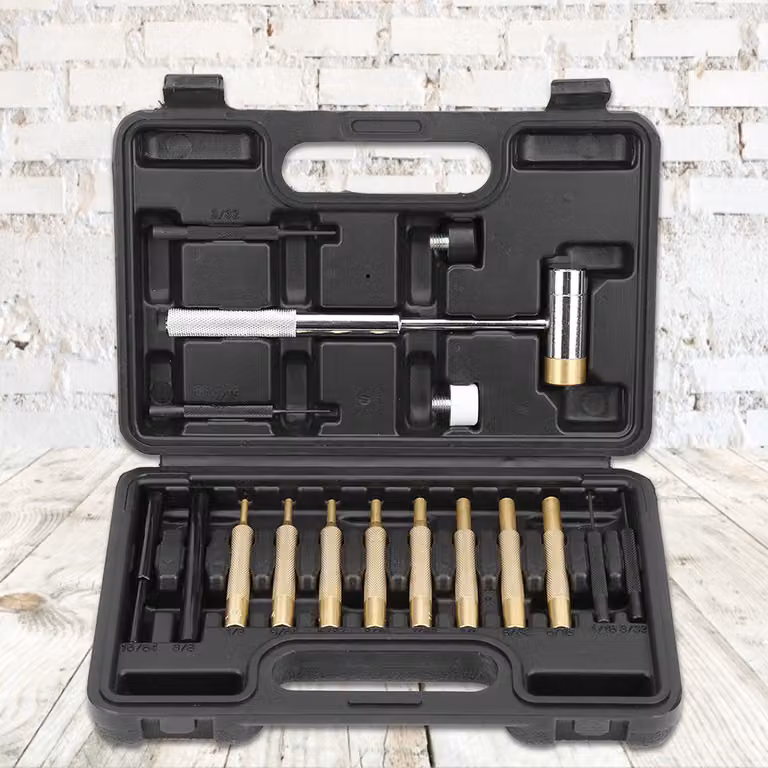 Set di punzoni, set di punzoni per martelli, set di punzoni per perni di rotolamento, set di utensili per la manutenzione, kit di riparazione