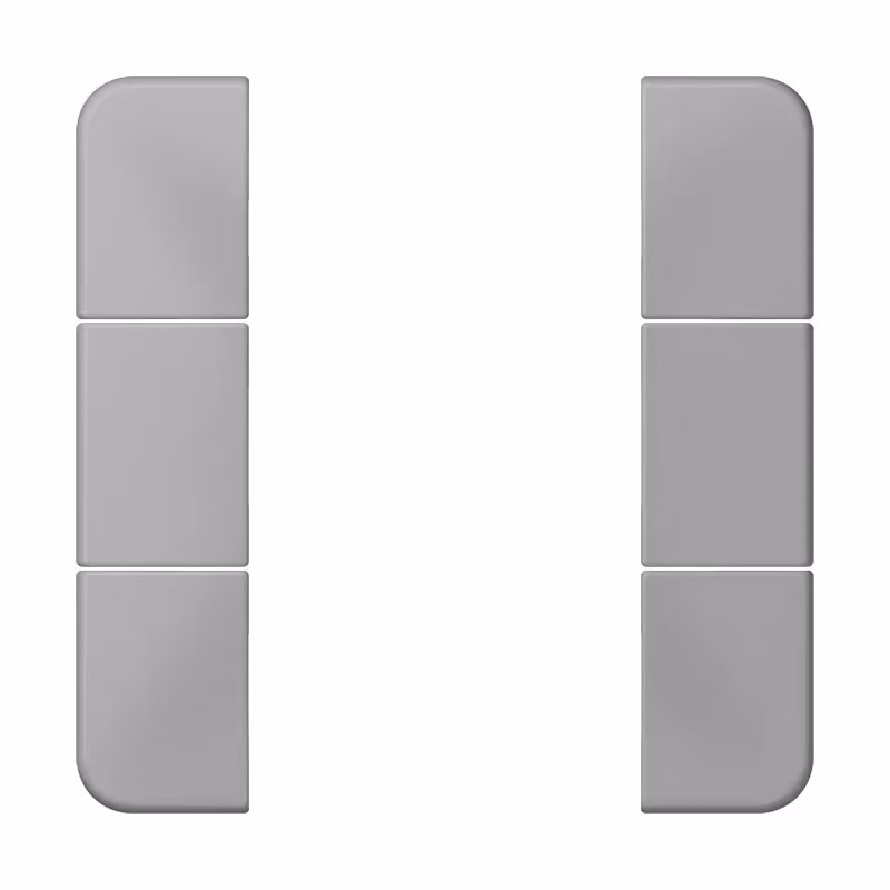 Jung CD503TSAGR Set di pulsanti a 3 posti, completamente grigio