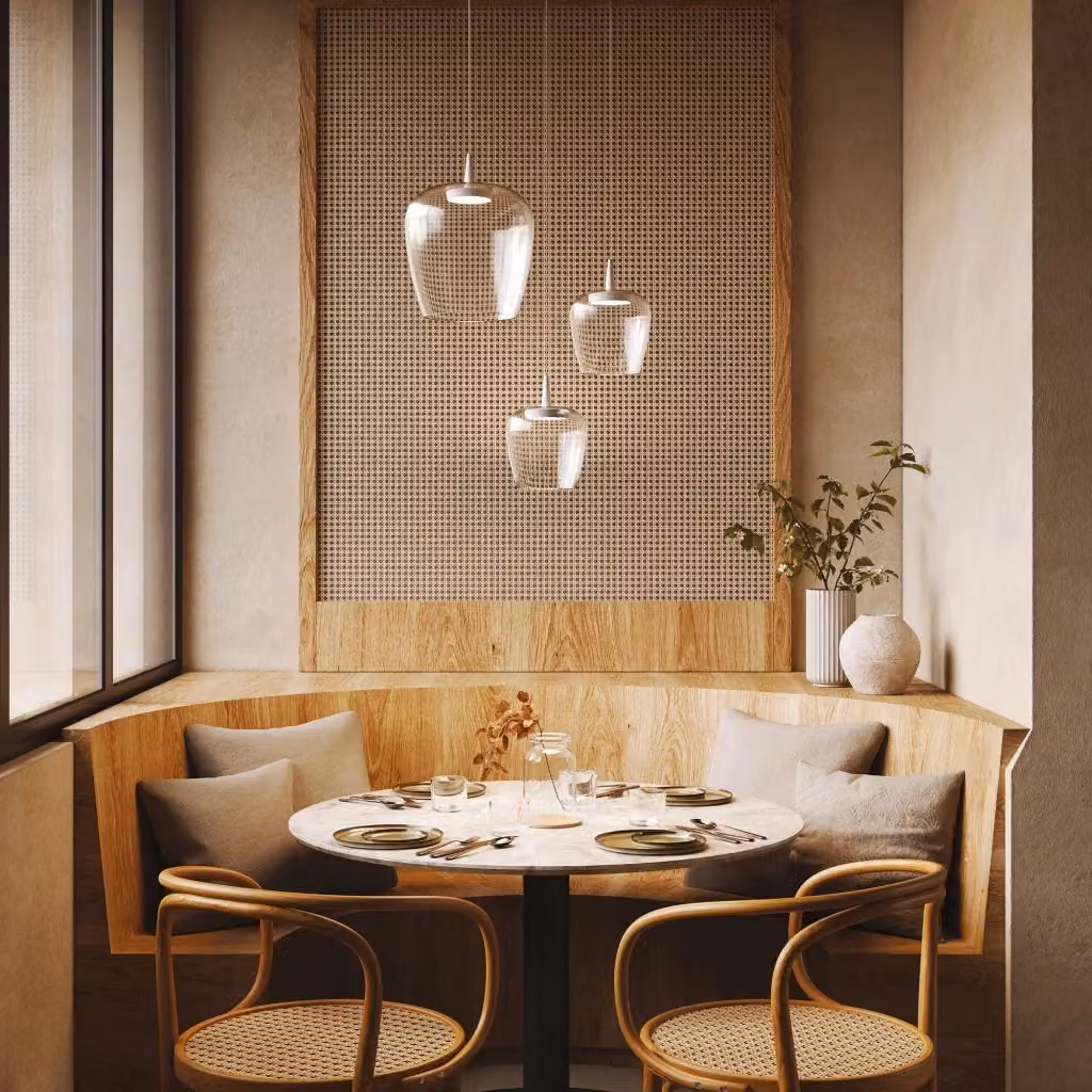 Lampada a sospensione Zafferano Bilia in alluminio e vetro trasparente con LED 8W, Altezza: 324 cm, Diametro: 18 cm – 2