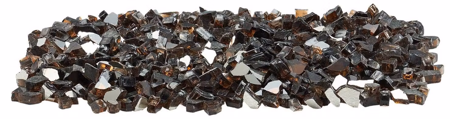 SucceBuy Vetro per caminetti, 9 kg di pietre di vetro resistenti al calore, perle di vetro riflettenti da 12,7 mm per caminetti, rocce di vetro per caminetti, cristalli per caminetti, perle per caminetti, adatte per caminetti, colore rame