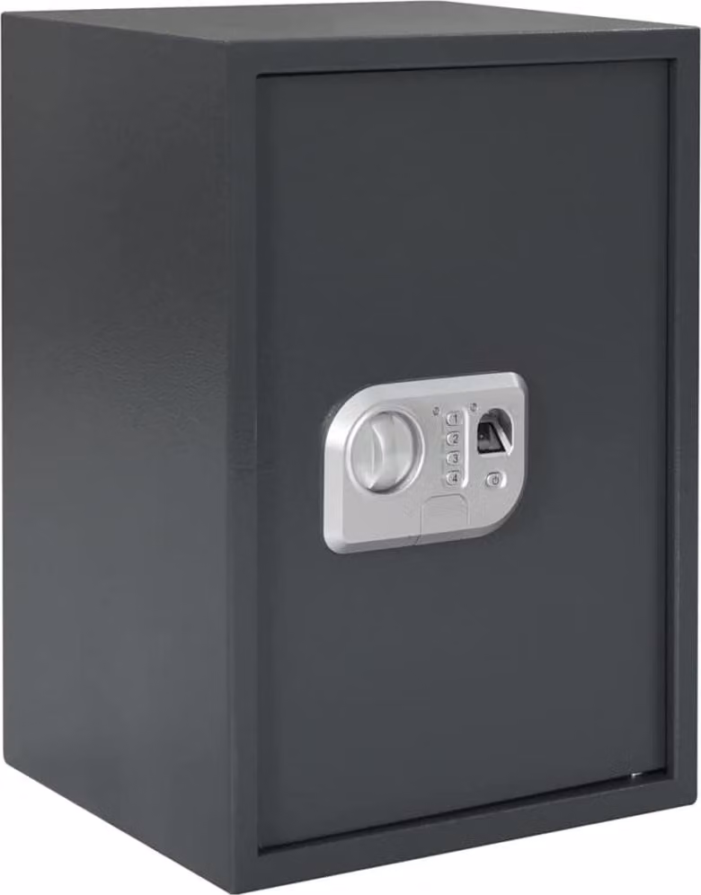 Cassetta di sicurezza digitale Grigio scuro 35 x 31 x 50 cm
