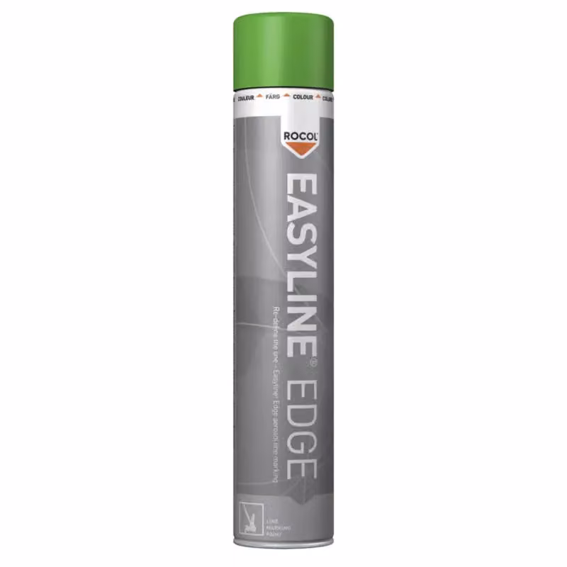 Vernice per marcatura Rocol EasyLine Edge, colore verde RAL 6024, 750 ml
