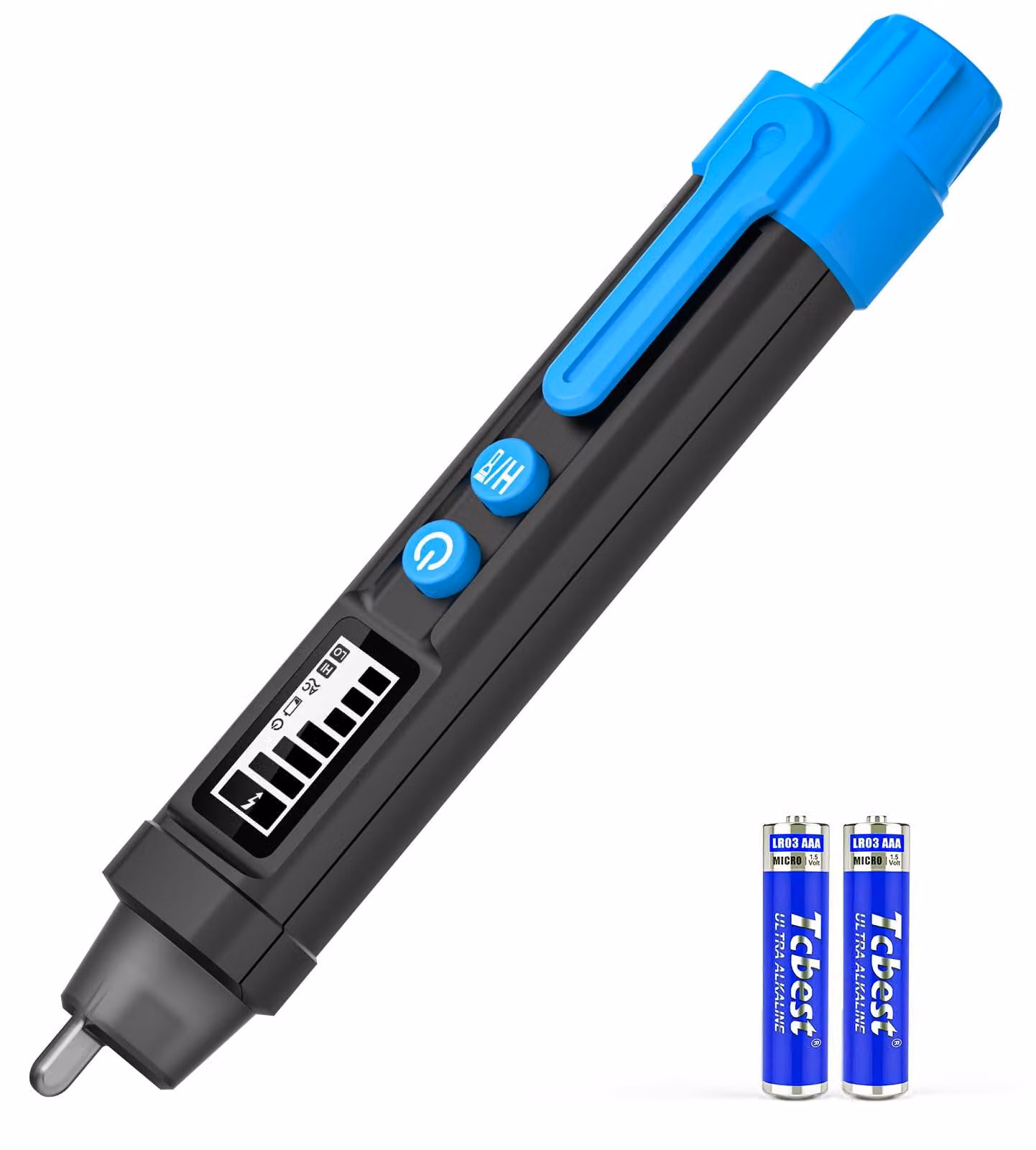 Tester di continuità senza contatto, 12V-1000V / 48V-1000V, con indicatore luminoso e torcia integrata
